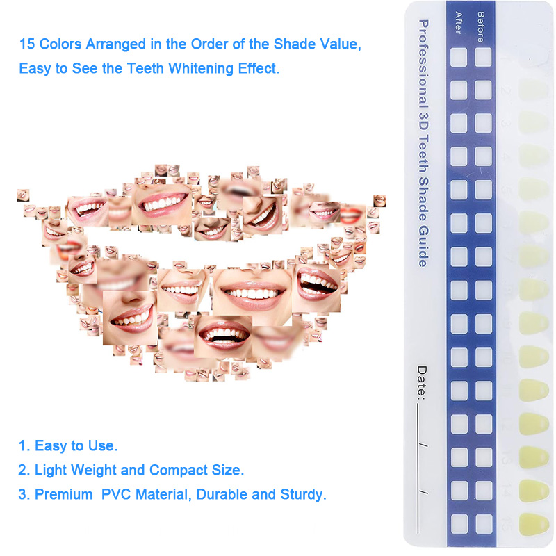 PVC Teeth whitening shade guide GW-SGPVC15 03azw