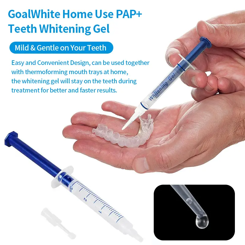 New Advanced PAP+ Peroxide Free Teeth Whitening Gel Syringe
