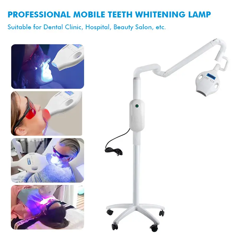 Professional High Power Dental LED Teeth Whitening Lamp Mobile Model For Clinic Salon Use