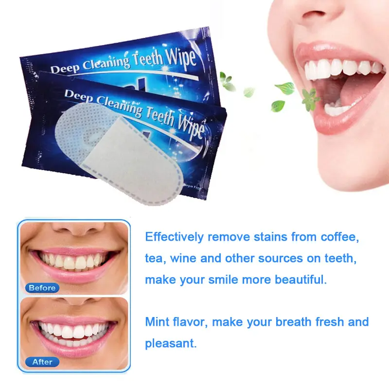 Teeth wipe finger brush teeth whitening 001pwm