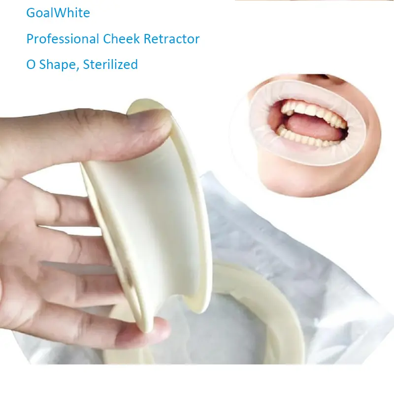 Teeth Whitening and Dental Cheek Retractor, Disposable O Shape Mouth Opener Gag, Sterilized Hygienic Dental Lip Protector